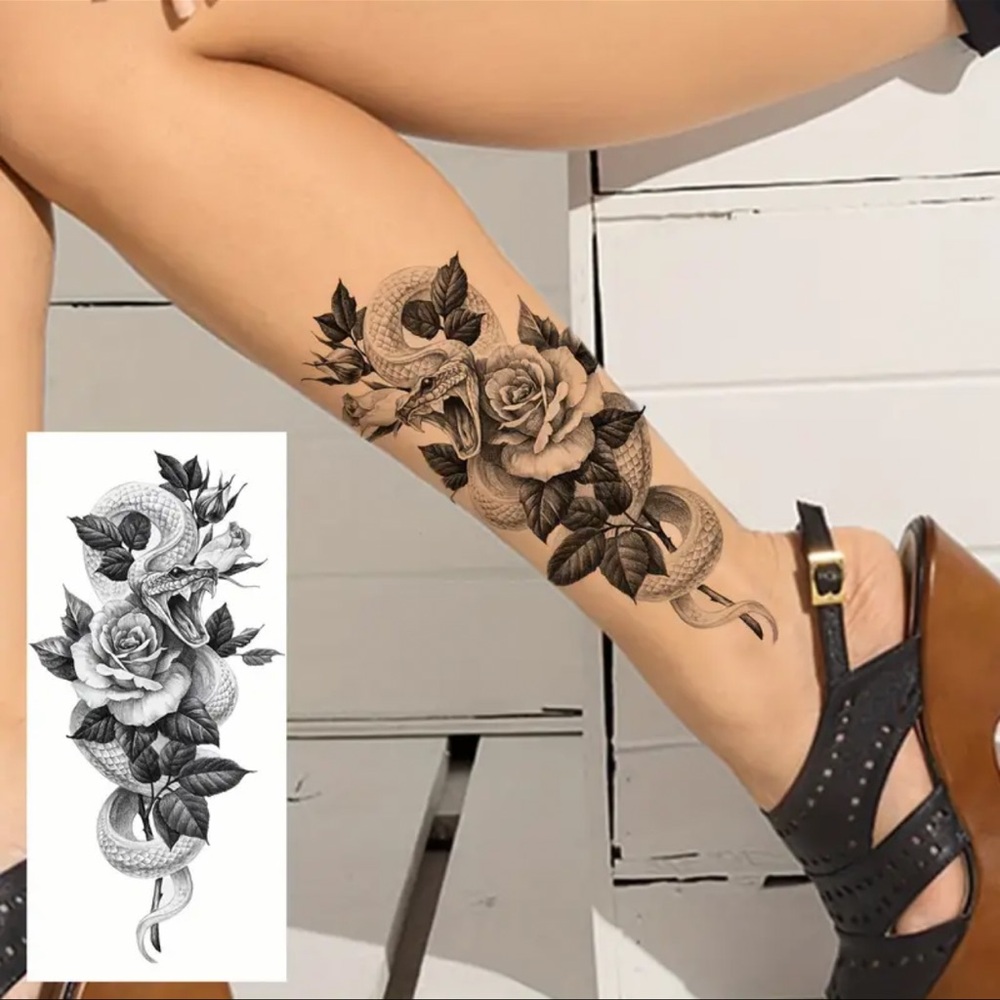 Tattoo, Realistic Temporary Tattoo, Long-Lasting Body Art, NEW
